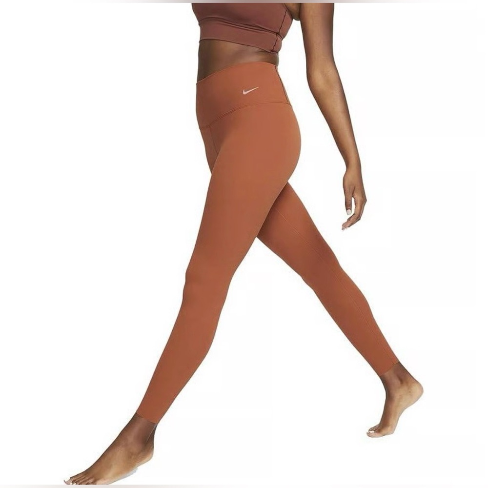 Nike Zenvy Women’s High-Waisted 7/8 Leggings Burnt Orange Size Small NWT